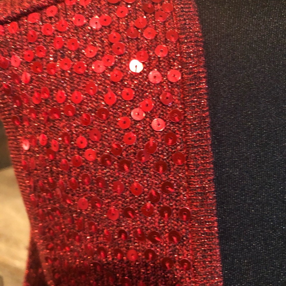 Gorgeous Red Sequence Sweater